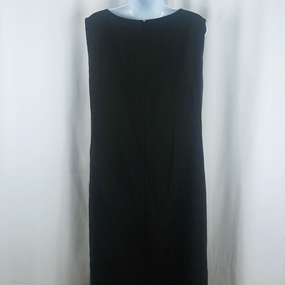 Ellen Tracy Wool fleece pleated front sleeveless dress pockets 16 - Picture 8 of 16